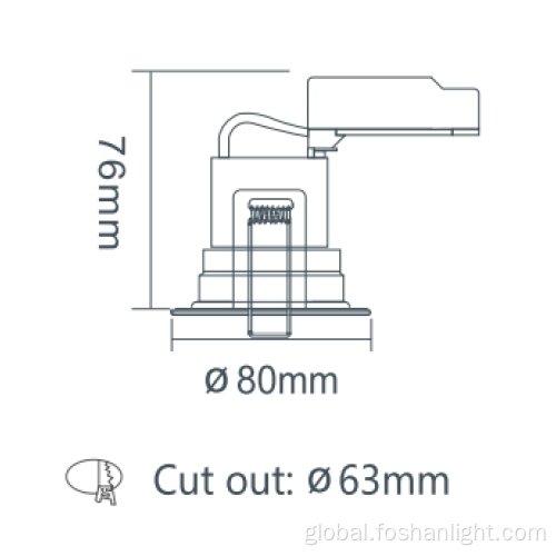 China Modern Round Recessed Led Downlight Factory